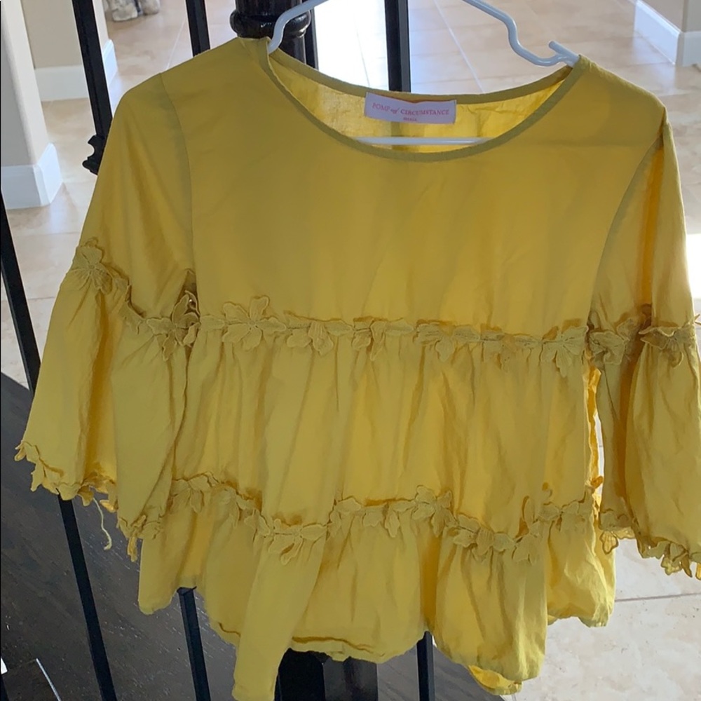 Yellow Pomp of Circumstance Top